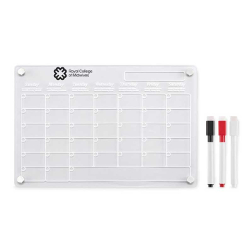 Magnetic Acrylic Monthly Planner A4