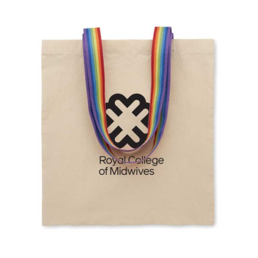 Shopping Bag with Rainbow Handles 6.3L