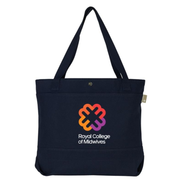 12oz Cotton Recycled Popper Tote 24L