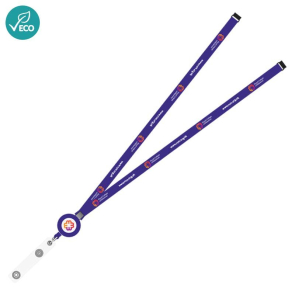 RPET Sublimation Badge Reel Lanyard